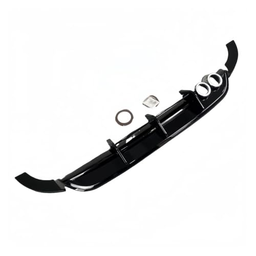Parachoques trasero difusor para VW Polo MK5 6R 2009-2014 pre-facelift divisor negro brillante