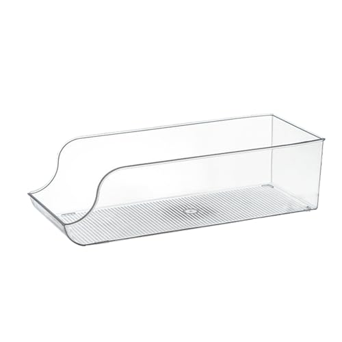 Organizador transparente de refrigerador con mango y material libre de BPA 6