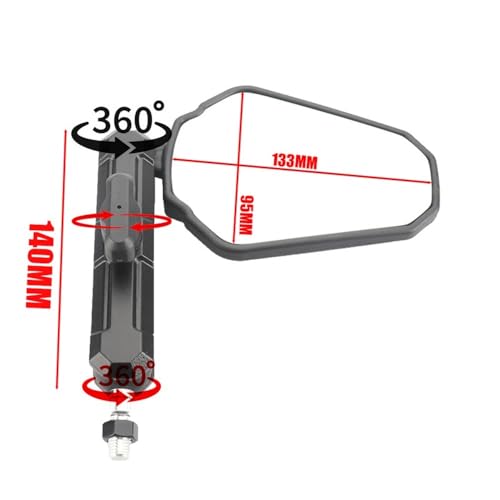 Espejo retrovisor plegable moto VOGE evita roturas en caídas 4