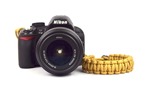 Image of Paracord Wrist Strap for robust hand grip to hold all DSLR camera /heavy gear /Binocular