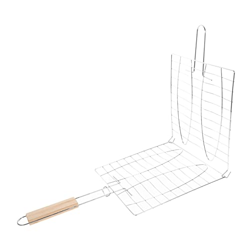 ibasenice Bbq Tools Bbq Fish Basket Clip Grill Grate Accessory for Barbecue Grill Random Color