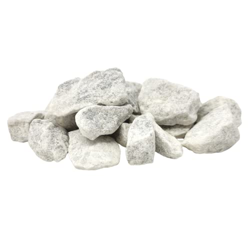 White Landscaping Rocks, White Gravel Marble Chips, 0.5 to 1.5 inches in Length, 1 Pound of Rocks