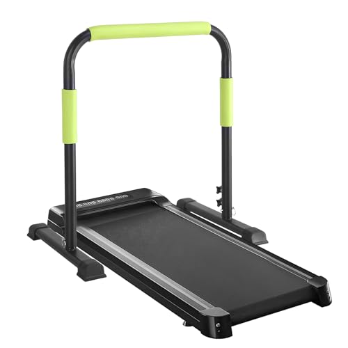 Walking Pad Handle Bar Only,31.4"-43.4" Adjustable Handrail Height - Universal Safety Handrail for 24.4" Wide Treadmills, Stable Support for Home Office Walking Pad, Gym Use,Tool-Free Assembly(Green)