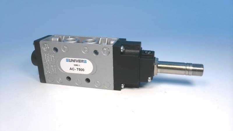 AC-7500 Spring Valve, G1/8 - G 1/4 - G1/2, Mono EL/MP | EL/PS, 5/2, Mixed Threaded VALVES, 1/8 BSP, Series AC, Solenoid