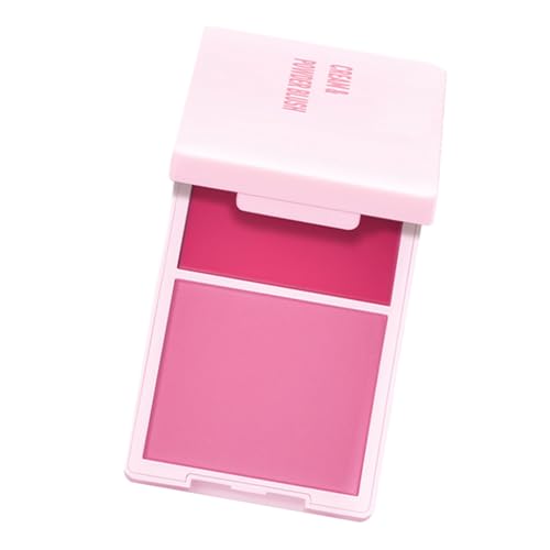 Colorete portátil 2 en 1 en crema y polvo, maquillaje de contorno suave para maquillaje diario y ocasión especial