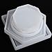 Hicdaw 5PCS DIY Coaster Silicone Mold Resin Molds for Casting Square Hexagon Circle Octagon Molds Resin Kit, Concrete, Cement, Home Decoration (5PCS)