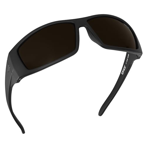 TOROE Super Dark Black Out Polarized Sunglasses Extreme Light Sensitivity Advanced UV Protection C4 Impact Resistant