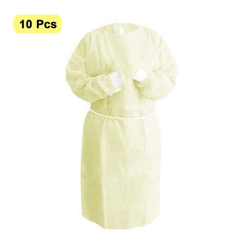 magent Isolation Gowns - Disposable, Non-Woven, La//te X Free, SplashResistant, E//lastic K//nit Cuff Gowns(Universal Quantity, 10 Per Case/150cm Long