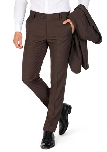 Image of Formal Pants for Men Office Wear - Premium Regular Fit Formal Trouser for Men, Boys, Gents Bottom Formal wear for Office Meeting, Party, Gathering, Wedding