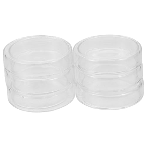 HOLIDYOYO 6 Pack High Borosilicate Petri Dishes Lab Cell Culture Plates Reusable Lids