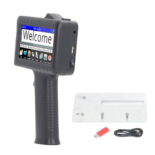Imprimante à jet d'encre portable FTVOGUE 1580P1 avec écran tactile 4.3 pouces pour marquage