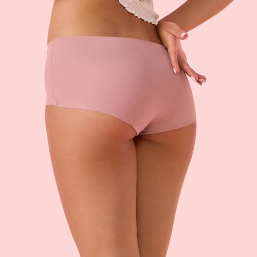 Image of Enamor Innovations Invisi, All Day Comfort, Mid Waist Boyshorts Panty for Women - No Visible Panty Lines, Breathable, Sweat Wicking, Free Cut, Full Coverage - PS40
