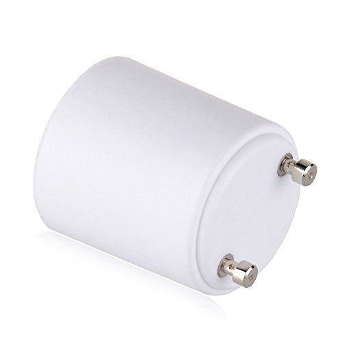 Onite GU24 to E27 E26 Adapter for LED Bulb, GU24 to Medium Base Converts Your Pin Base Fixture to Standard Screw-in Lamp Socket