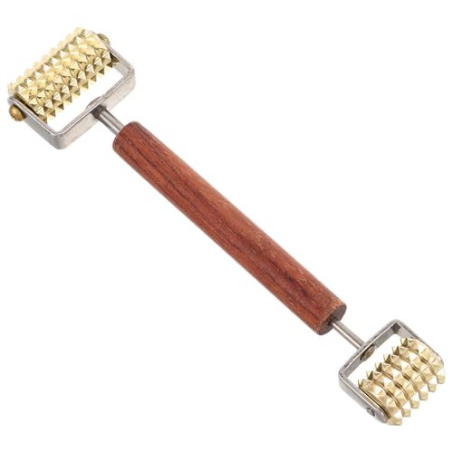 Masseur visage en acier inoxydable double rouleau compact pour votre routine soin quotidienne