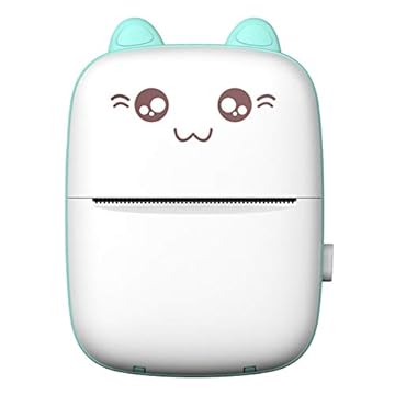 HUIOP Mini impressora portátil, Mini impressora de bolso para a pergunta errada Im térmica de memorandos fotográficos Impressora portátil para alunos,Impressora de estudante