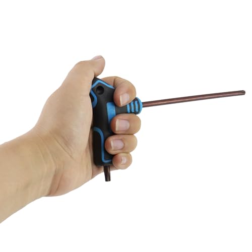Image of Antrader T30 Torx Screwdriver,Anti Tamper Proof Torx Key,S2 Steel Non-Slip T-Handle Dual End Wrench (Blue)