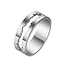 Bagues En Acier Inoxydable Pour Hommes Ou Femmes Couples Correspondant Mariage Bague De Mariée Bijoux De Mode Vintage Anneau Vague Anneau Fête Bracelets Étagères Bijoux