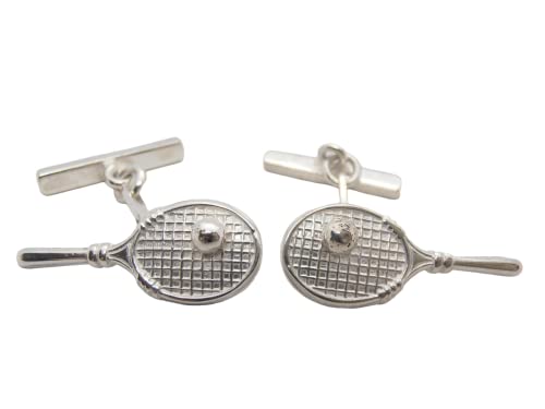 Raquette de tennis manchette argent 925 pour joueur de padel