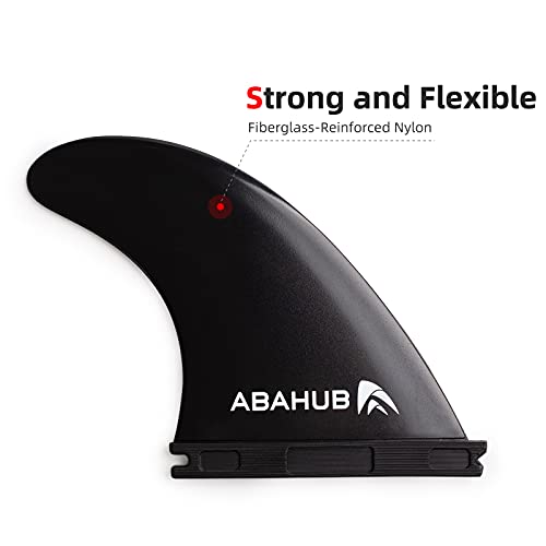 image for Abahub Surfboard Thruster Fins Set, Compatible with Future Style Fin B