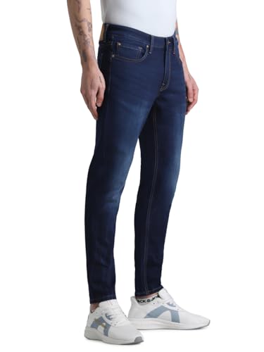 Image of Jack & Jones Men's Slim Fit Jeans | Mid Rise | Jeans for Men
