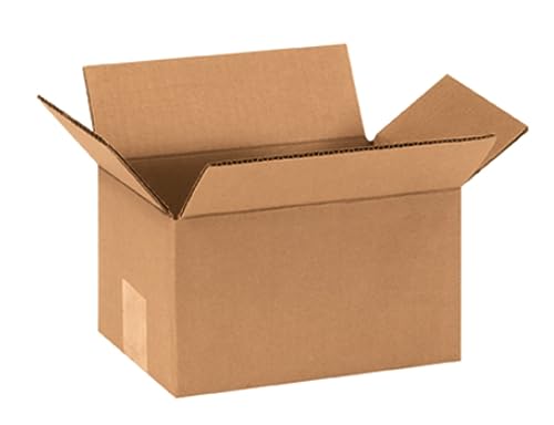 Image of Secure Seal - 8x6x5 Pack of 25 Corrugated Cardboard Packing Shipping Mailing Moving Carton Boxes