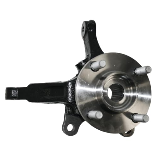 Image of Detroit Axle - Front Left Steering Knuckle Wheel Bearing Hub for 2013-2019 Nissan Versa Note, Driver Side Steering Knuckle Wheel Bearing Hub Assembly 2014 2015 2016 2017 2018 Replacement