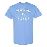 UGP Campus Apparel Chapel Hill VS All Y'all T Shirt - X-Large - Carolina Blue