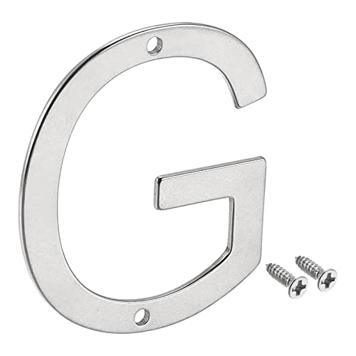 Tool parts 2.76 Inch Stainless Steel House Letter G for Mailbox Hotel Address Door Sign
