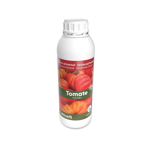 CULTIVERS Fertilizante Tomates Ecológico de 1 L. Abono Líquido 100% Orgánico. Potencia el Sabor y el Crecimiento. Aumenta la Calidad de los Frutos y la Cosecha