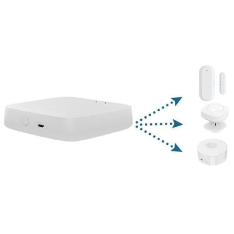 Kit de 2 Têtes Thermostatiques Connectées Universelle avec Ecran LCD + Passerelle ZigBee - SILAMP