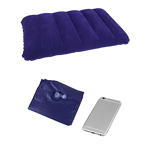 KJOET 4個 アウトドア用植毛充気枕 軽量 首痛軽減 携帯便利 プ 旅行 用