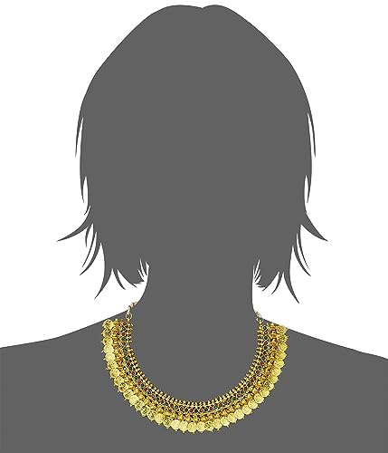 YouBella Golden Plated Jewellery Set for Women (Multi-Colour)(YBNK_3451_FON)