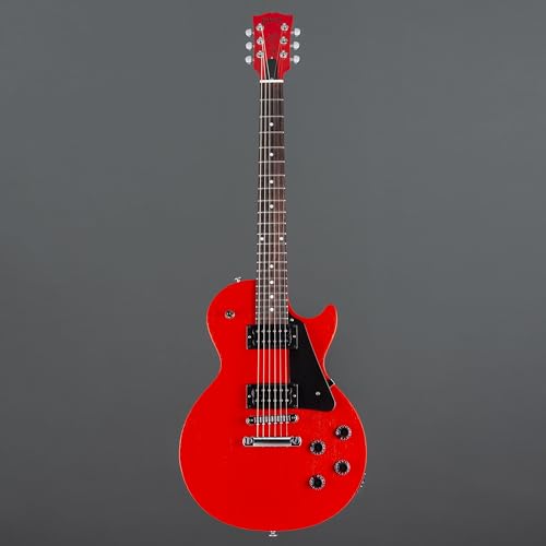 Gibson Les Paul Modern Lite Cardinal Red Satin – Guitare Électrique à Coupe Simple - Les Beatles, Paul McCartney, John Lennon, RIngo Starr, George Harrison Gibson Les Paul Modern Lite Cardinal Red Satin - Guitare Électrique à Coupe Simple – Image 3