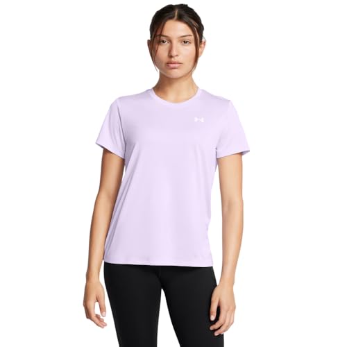 Under Armour Womens Tech Twist Crew T-Shirt Salt Purple L