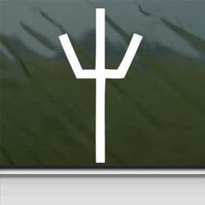 INDIGOS UG Adesivo Auto JDM Die Cut - Simbolo Claymore Decal | Nero 81x149 Mm Resistente UV E Autolavaggio