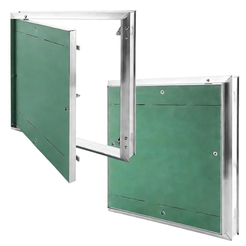 LDXDRU Revisionsklappe 300x300mm Revisionstür Revision Wartungstür mit Druckmechanismus und Verriegelung 30x30cm Reinigungsklappe für Wasserzähler Badewanne Rohre