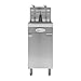 Value Series Commercial Deep Fryer 40 lb. Stainless Steel Floor Fryer for Restaurants, 3 Heating Tubes, 90,000 BTU, Natural Gas Powered (29R-001-NAT)
