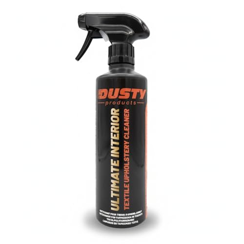 Dusty - Limpia Tapicería Textil para Asientos, Alfombrillas y Alcántara | Limpiador Interior Tejidos de Coches | Productos Limpieza Coche | Ultimate Interior 500 ml