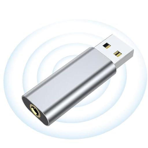 Tarjeta de Sonido USB - Adaptador de Audio USB de 3,5 mm, Adaptador de Audio óptico USB | Interfaz de Audio USB portátil con Plug and Play, Adaptador de Auriculares USB para computadora Port | Ya disponible en tu tienda friki favorita! En mundofriki.es!