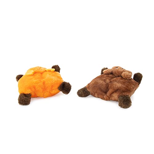 ZippyPaws Squeakie Pads - 2-Pack (Bear, Moose) Dog Squeaky Plush Toy for Dogs, Bear & Moose, 6.5 x 5 x 2 in - Image 2
