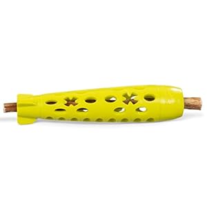 Messy Mutts Totally Pooched Stuff'n Chew Rocket Stick | Green | 10" x 2.5" Fillable Dog Toy | Interactive Treat Holding TPR Toy for Dog Messy Mutts Totally Pooched Stuffn Chew Rocket Stick Green 10 x 25 Fillable Dog Toy Interactive Treat Holding TPR Toy for Dog