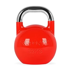 Kettlebell Competition Premium 4-36 kg inkl. Übungsposter | Professional Studio Qualität | Wettkampf Kugelhantel