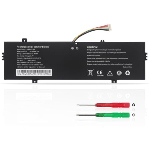 KXRSII 4569127-2S Laptop Akku Kompatibel mit Medion Akoya E15301 E15302 E15408 E15407 E15307 E14308 Serie 2ICP5/69/127 7.6V 45Wh