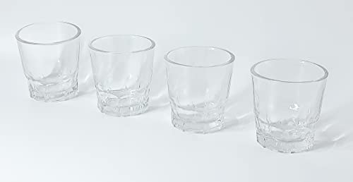 LENITH Korean Soju Shot Pure Glasses 4 Set, Whiskey, Tequila, and Liquor, Clarity Glassware Soju Cup 17.oz (4PCS) - Thumbnail 3