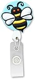 Bee 3D Rubber Retractable Badge Holder