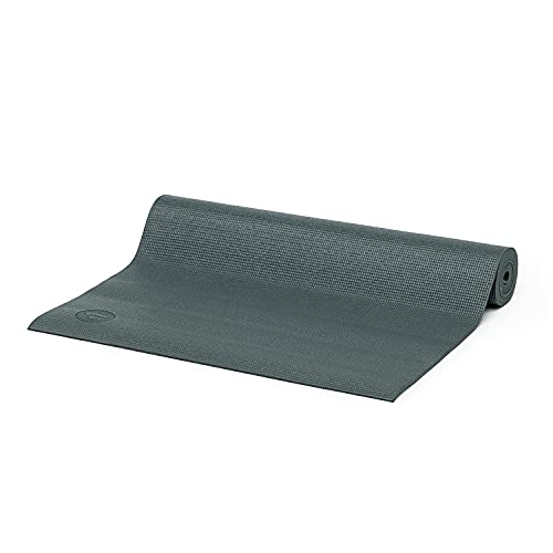 Tapete de Yoga PVC ecológico Asana indicado para iniciantes, ginástica e pilates 183x60cm Bodhi (Gra