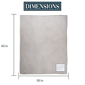 Pavilion Gift Company - Greatest Grandpa Ever - 50" x 60" Royal Plush Neutral Colored Couch Bed Throw Blanket Grandfather Pa Papa Pops Gramps Poppy Bobby Pappy Grandparents Pavilion Gift Company Greatest Grandpa Ever 50 x 60 Royal Plush Neutral Colored Couch Bed Throw Blanket Grandfather Pa Papa Pops Gramps Poppy Bobby Pappy Grandparents