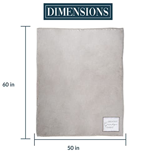 Pavilion-Gift-Company-Greatest-Grandpa-Ever-50-x-60-Royal-Plush-Neutral-Colored-Couch-Bed-Throw-Blanket-Grandfather-Pa-Papa-Pops-Gramps-Poppy-Bobby-Pappy-Grandparents Pavilion Gift Company Greatest Grandpa Ever 50 x 60 Royal Plush Neutral Colored Couch Bed Throw Blanket Grandfather Pa Papa Pops Gramps Poppy Bobby Pappy Grandparents