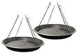 Selections Large Bird Feeder Seed Catcher Tray Attachment To Stop Mess (Pack of 2)