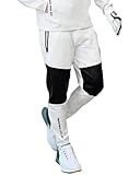 [MC MensCasual] [GIORNO SEVEN ジョルノセブン] メンズ ゴルフパンツ ボトムス ゴルフウェア 膝切替 ストレッチ ウエストゴム イージーパンツ 1-ホワイト L